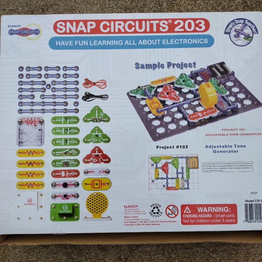 Snap Circuits 203 Electronics Experiment Kit - Picture 7 of 8